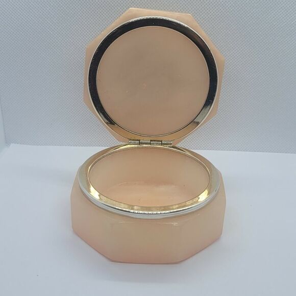 Vintage Genuine Alabaster Hand Carved Made in Italy Hinged Trinket/Jewelry Box - Picture 9 of 12